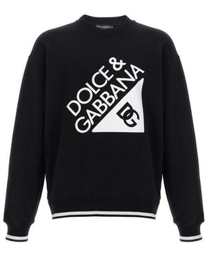 Dolce & Gabbana Logo Print Sweatshirt - Blue
