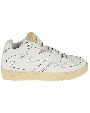 METAL GIENCHI Neon Leather Sneakers - White