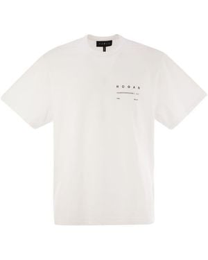 Hogan Crew-Neck T-Shirt With Lettering - White