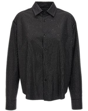 GIUSEPPE DI MORABITO Rhinestone Shirt - Gray