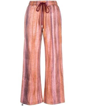 ANDERSSON BELL Lilie Needle Punch Jogger Pants - Red