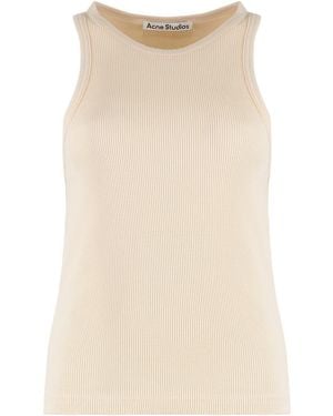 Acne Studios Cotton Tank Top - Natural