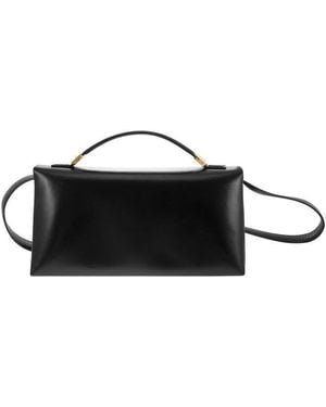 Marni Prisma Leather Handbag - Black