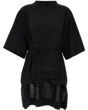 DI.LA3 PARI' Asymmetric T-Shirt - Black