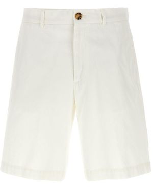 Brunello Cucinelli Cotton Bermuda Shorts - White
