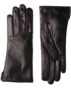 Mario Portolano Leather Gloves - Black
