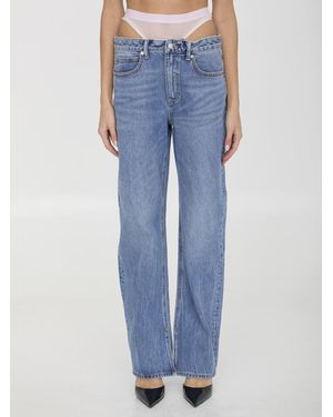Alexander Wang Pre-Styled Underwear Straight-Leg Jeans in
