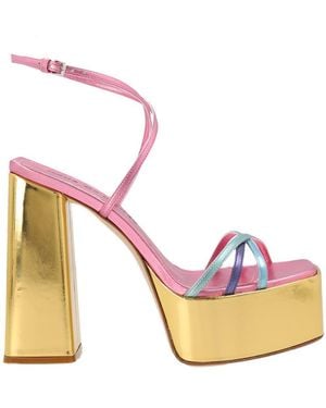 HAUS OF HONEY Platform Sandals - Pink