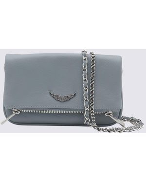 Zadig & Voltaire Leather Shoulder Bag - Gray