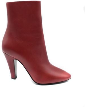 Saint Laurent Booties - Red