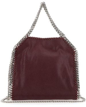 Stella McCartney Falabella Mini Bag Eco Shaggy Deer W/Ruthenium Chain - Purple