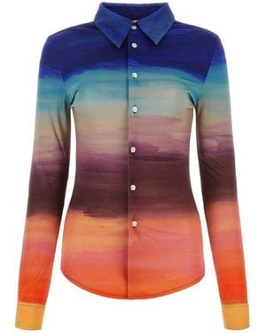 Marni Stretch Viscose Shirt - Blue