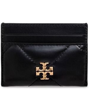 Tory Burch Kira Diamond Leather Card Case - Black