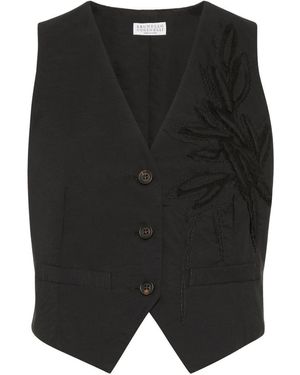 Brunello Cucinelli Cotton Vest - Black