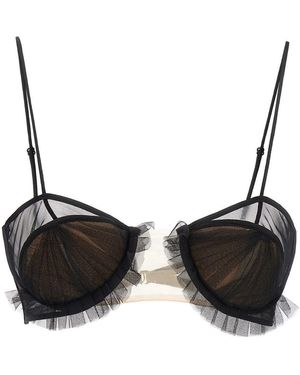 Nensi Dojaka 'Exploding Flower' Bra - Black
