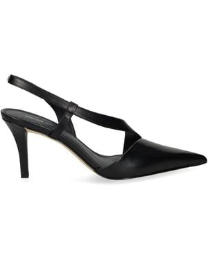 Michael Kors Calf Leather 'Jaida' Slingback - Black
