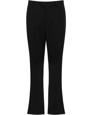 BE ABLE Virgin Wool Straight-Leg Tailored Pants - Black