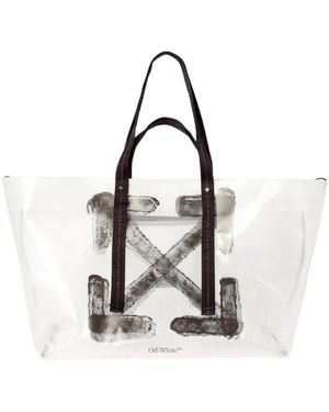 Off-White c/o Virgil Abloh Mini Leather Handbag - White