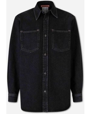 Acne Studios Denim Overshirt - Black