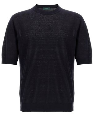 Tシャツ・カットソー ZANONE Linen cotton t-shirt Zanone Linen Cotton T-Shirt | ShopSimon