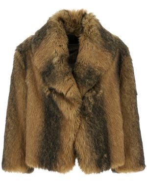 BB COUTURE 'Sherman' Faux Fur Coat - Brown