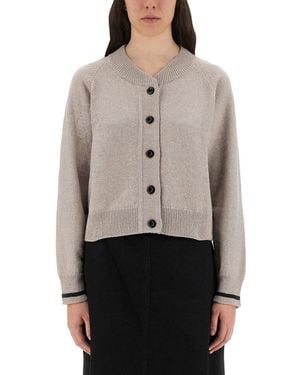 Margaret Howell Cropped Cardigan - Gray