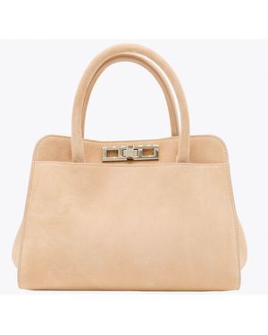 Fabiana Filippi Leather Top Handle Bag - Natural
