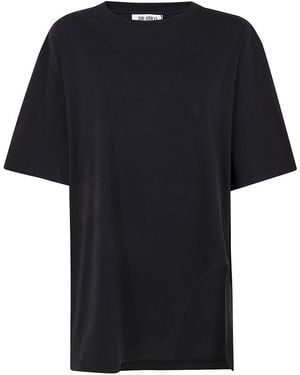 The Attico Zebra Print Light Jersey T-shirt Clothing in