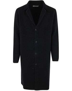 Original Vintage Style Felted Knitted Coat - Black