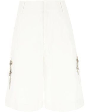 DARKPARK Nina Cargo Shorts in White | Lyst