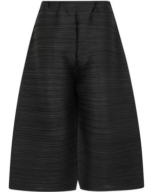 Pleats Please Issey Miyake Thicker Bottoms 2 Pants Extra Volume Leg - Black