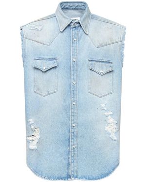 MM6 by Maison Martin Margiela Shirts - Blue