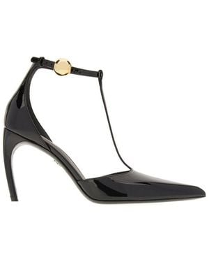 Ferragamo With Heel - White