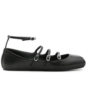 McQueen Cage Ballerinas - Black