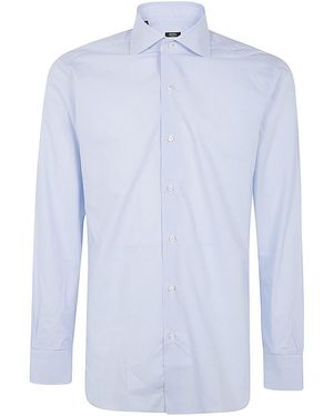 Barba Napoli Neck Shirt - Blue