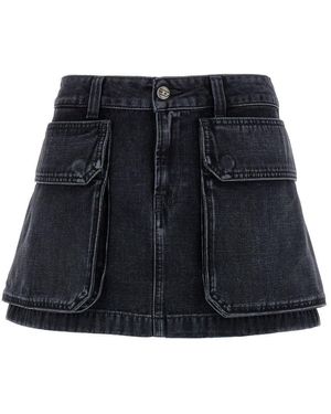 最終1点*DIESEL「DE-TON」 Denim Skirt Black DIESEL De-Ton Skirt in Black | Lyst