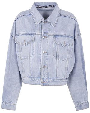 Alexander Wang Clip Trucker Jacket - Blue