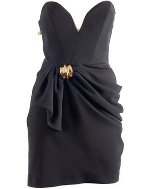 Elisabetta Franchi Midi Dress - Black