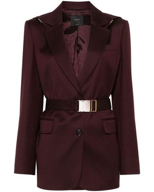 ジャケット Pinko ELEVATION BLAZER JACKET IN CANVAS WITH BUTTONS Tailored blazer with crisscross closure PINKO → Shop Online