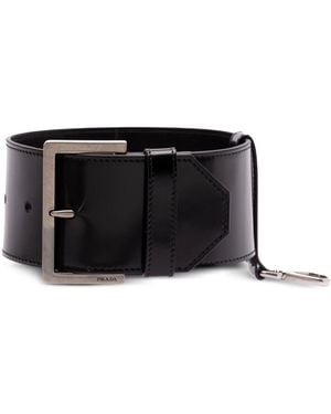 Prada Leather Wrist Strap - Black