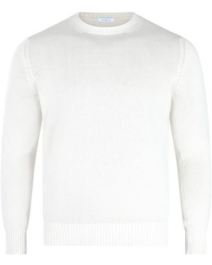 Malo Cotton Knitwear - White