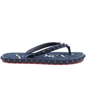 Christian Louboutin Super Loubi Thong Sandals - Blue