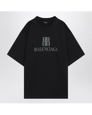 Balenciaga Nano Bb Medium Fit T-Shirt in Blue for Men | Lyst