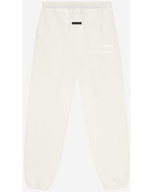 Fear Of God Cotton Logo Sweatpants - White