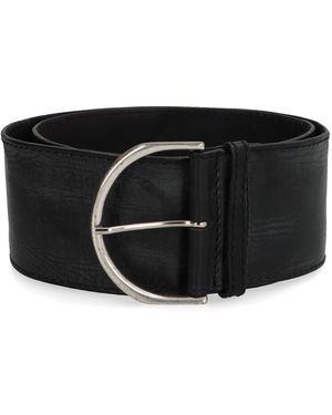 Post & Co Leather Belt - Black