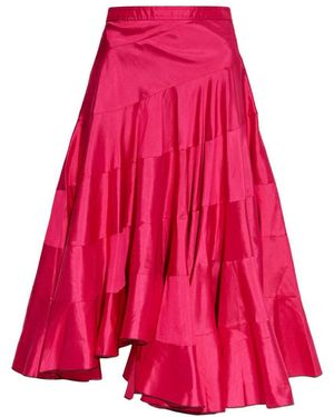 Tory Burch Silk Flared Midi Skirt