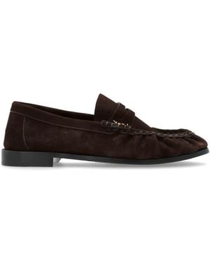 Saint Laurent Suede Loafers - Brown