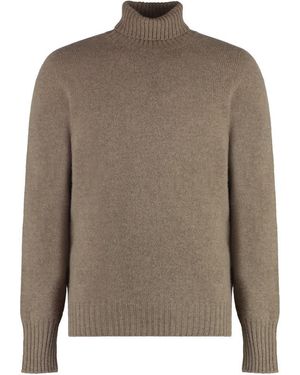 Drumohr Wool Turtleneck Sweater - Brown