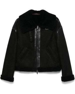 SANTORO Leather Outerwears - Black