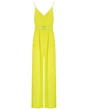 Elisabetta Franchi Cedar Belted Jumpsuit - Yellow